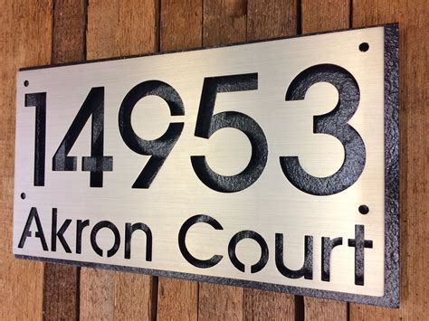 metal house signs perth|large house number signs.